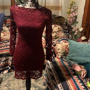Mini lace dress
